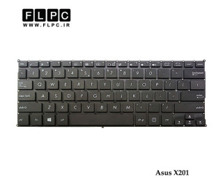 کیبورد لپ تاپ ایسوس Asus Laptop Keyboard X201 مشکی-اینتر کوچک-بدون فریم