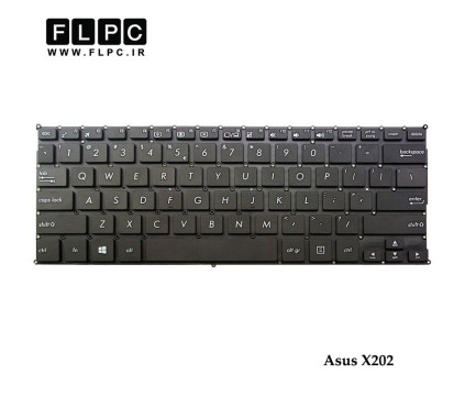 کیبورد لپ تاپ ایسوس Asus Laptop Keyboard X202 مشکی-اینتر کوچک-بدون فریم