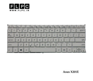 کیبورد لپ تاپ ایسوس Asus Laptop Keyboard X201E سفید-اینتر کوچک-بدون فریم