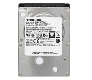هارد لپ تاپ 320 گیگا بایتی توشیبا ساتا 2.5 اینچ ریفر  Toshiba 320GB 2.5 SATA Refurbished Laptop HDD