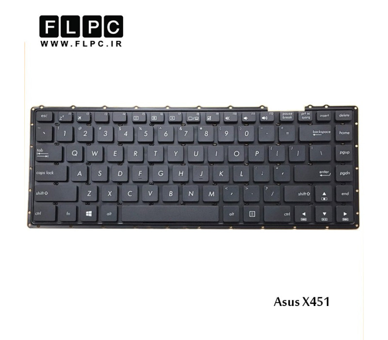 کیبورد لپ تاپ ایسوس Asus Laptop Keyboard X451 مشکی-اینتر کوچک-بدون فریم