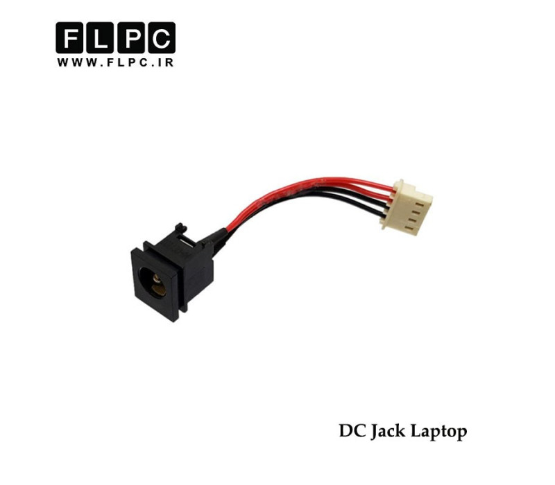 جک برق لپ تاپ با کابل DC Power Jack FS406