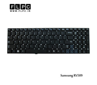 کیبورد لپ تاپ سامسونگ Samsung Laptop Keyboard RV509 مشکی-اینتر کوچک-بدون فریم