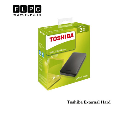 هارد اکسترنال توشیبا مدل Canvio Basics سه ترابایت/  Toshiba Canvio Basics External Hard Drive 3TB
