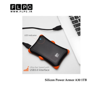 هارد اکسترنال سیلیکون پاور مدل Armor A30 ظرفیت 1 ترابایت/Silicon Power Armor A30 External Hard Drive 1TB