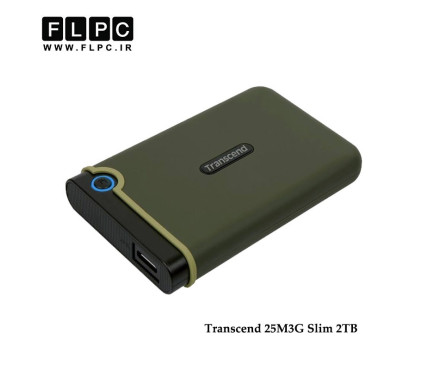 هارد اکسترنال ترنسند مدل 25M3G Slim ظرفیت 2 ترابایت / Transcend StoreJet 25M3G Slim External Hard Drive - 2TB