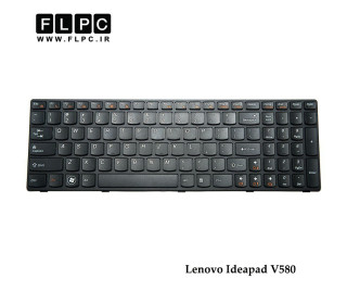 کیبورد لپ تاپ لنوو Lenovo IdeaPad V580 Laptop Keyboard مشکی با فریم