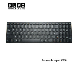 کیبورد لپ تاپ لنوو Lenovo Laptop Keyboard IdeaPad Z580 مشکی با فریم