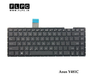 کیبورد لپ تاپ ایسوس Asus Laptop Keyboard Y481C مشکی-اینتر کوچک-بدون فریم