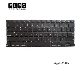 کیبورد لپ تاپ اپل A1466 مشکی - اینتر کوچک Apple Macbook Air A1466 Laptop Keyboard