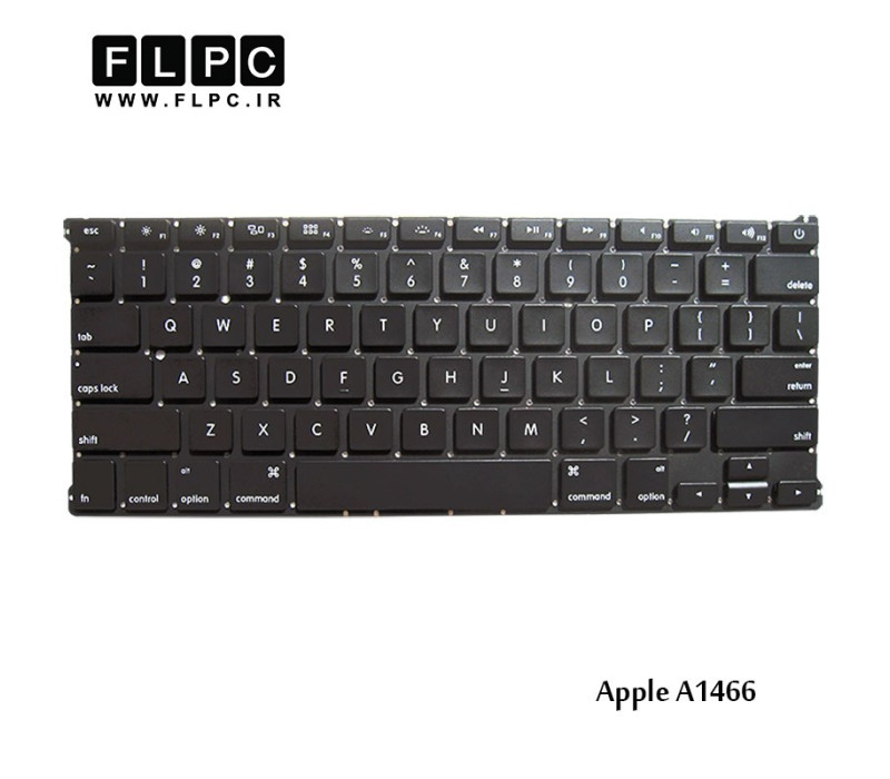 کیبورد لپ تاپ اپل Apple Laptop Keyboard A1466 مشکی-اینتر کوچک