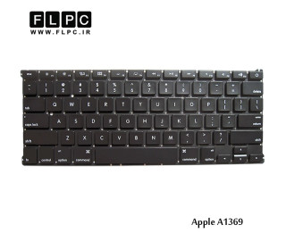 کیبورد لپ تاپ اپل Apple Laptop Keyboard A1369 مشکی-اینتر کوچک