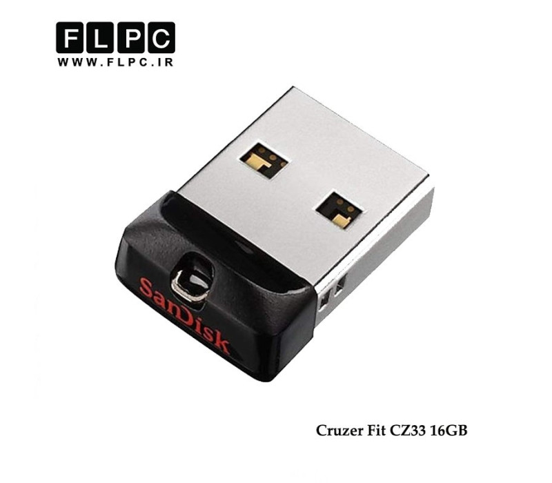فلش مموری مدل Cruzer Fit CZ33 سن دیسک ظرفیت 16 گیگابایت//sandisk Cruzer Fit CZ33 Flash Memory 16GB