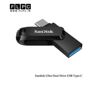 فلش مموری  مدل Ultra Dual Drive USB Type-C سن دیسک ظرفیت 32 گیگابایت//Sandisk Ultra Dual Drive USB Type-C Flash Memory 32GB