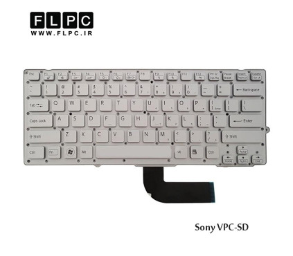 کیبورد لپ تاپ سونی Sony Laptop Keyboard VPC-SD نقره ای-اینتر کوچک-بدون فریم