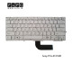 کیبورد لپ تاپ سونی Sony Laptop Keyboard PCG-41214M نقره ای-اینتر کوچک-بدون فریم