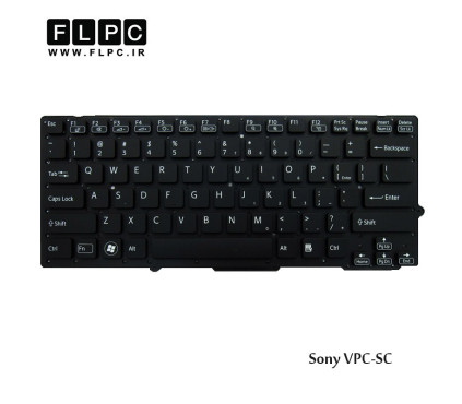کیبورد لپ تاپ سونی Sony Laptop Keyboard VPC-SC مشکی-اینتر کوچک-بدون فریم