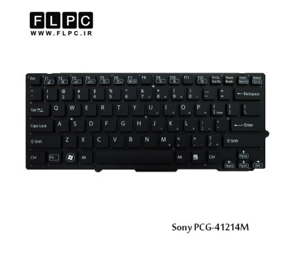 کیبورد لپ تاپ سونی Sony Laptop Keyboard PCG-41214M مشکی-اینتر کوچک-بدون فریم