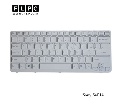 کیبورد لپ تاپ سونی Sony Laptop Keyboard SVE14 سفید-بافریم