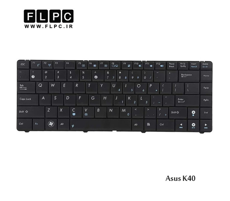 کیبورد لپ تاپ ایسوس مشکی Asus Laptop keyboard K40