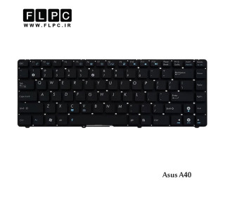 کیبورد لپ تاپ ایسوس Asus Laptop Keyboard A40 مشکی-اینتر کوچک-بدون فریم