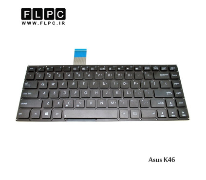 کیبورد لپ تاپ ایسوس مشکی اینتر کوچک بدون فریم Asus Laptop Keyboard K46