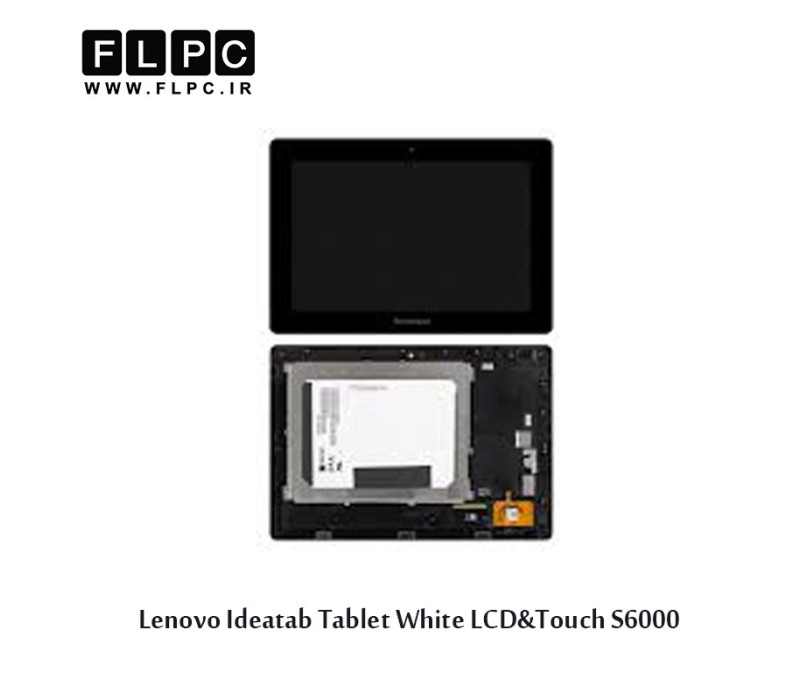 Lenovo Ideatab S6000 Tablet White LCD&Touch With Frame تاچ و ال سی دی تبلت لنوو با قاب و بدون سیم کارت