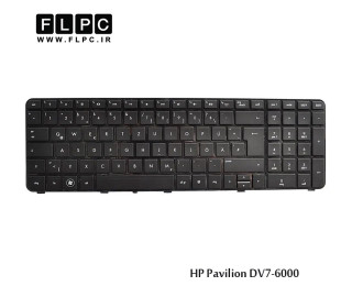 کیبورد لپ تاپ اچ پی HP Laptop Keyboard Pavilion DV7-6000 مشکی-با فریم
