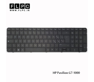 کیبورد لپ تاپ اچ پی HP Laptop Keyboard Pavilion G7-1000 مشکی-اینتر کوچک-بدون فریم