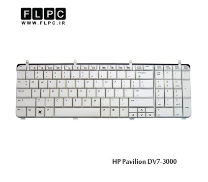 کیبورد لپ تاپ اچ پی HP Laptop Keyboard Pavilion DV7-3000 سفید