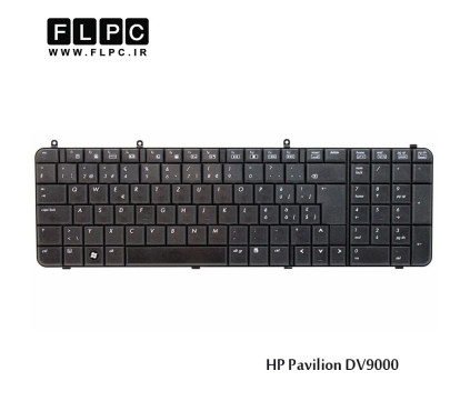 کیبورد لپ تاپ اچ پی HP laptop keyboard Pavilion DV9000 مشکی