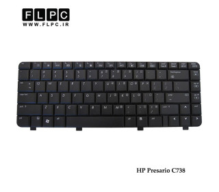 کیبورد لپ تاپ اچ پی HP Laptop Keyboard Presario C738 مشکی