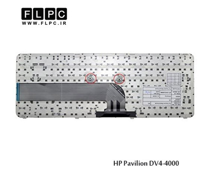 کیبورد لپ تاپ اچ پی HP Laptop Keyboard Pavilion DV4-4000 مشکی-با فریم