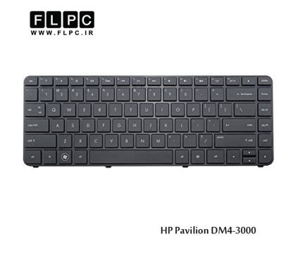 کیبورد لپ تاپ اچ پی HP Laptop Keyboard Pavilion DM4-3000 مشکی- با فریم