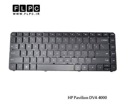 کیبورد لپ تاپ اچ پی HP Laptop Keyboard Pavilion DV4-4000 مشکی- اینترکوچک- بدون فریم