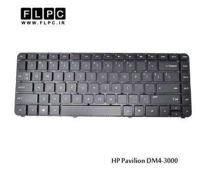 کیبورد لپ تاپ اچ پی HP Laptop Keyboard Pavilion DM4-3000 مشکی- اینترکوچک- بدون فریم