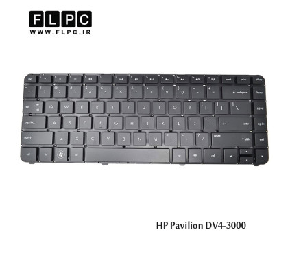 کیبورد لپ تاپ اچ پی HP Laptop Keyboard Pavilion DV4-3000 مشکی- اینترکوچک- بدون فریم
