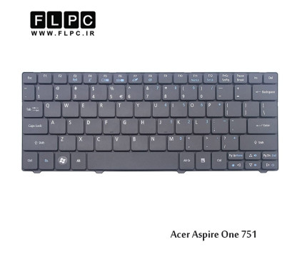 کیبورد لپ تاپ ایسر Acer Laptop Keyboard Aspire One 751 مشکی