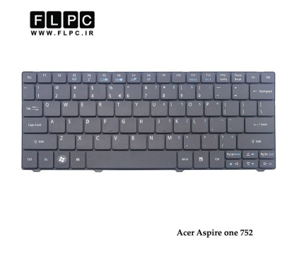 کیبورد لپ تاپ ایسر Acer Laptop Keyboard Aspire One 752 مشکی