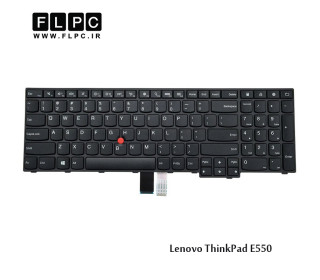 کیبورد لپ تاپ لنوو Lenovo ThinkPad E550 Laptop Keyboard مشکی-باموس-بافریم