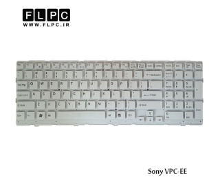 کیبورد لپ تاپ سونی Sony Laptop Keyboard VPC-EE سفید-اینتر کوچک-بدون فریم