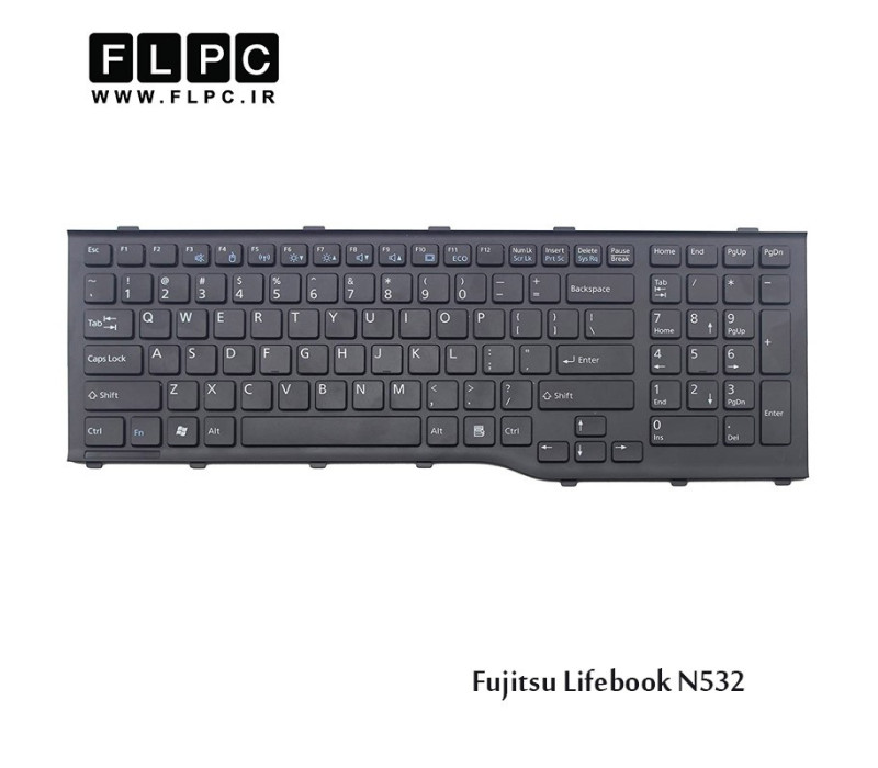 کیبورد لپ تاپ فوجیتسو Fujitsu Laptop Keyboard Lifebook N532 مشکی-بافریم
