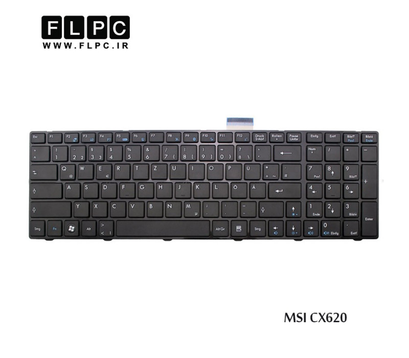 کیبورد لپ تاپ ام اس آی MSI Laptop Keyboard CX620 مشکی-بافریم