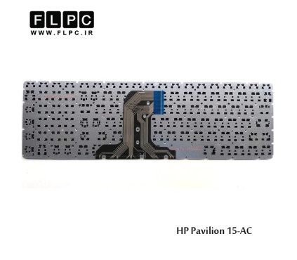 کیبورد لپ تاپ اچ پی HP Laptop Keyboard Pavilion 15-AC مشکی-اینتر کوچک-بدون فریم