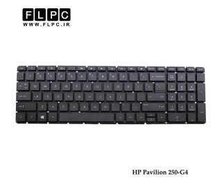کیبورد لپ تاپ اچ پی HP Laptop Keyboard Pavilion 250-G4 مشکی-اینتر کوچک-بدون فریم