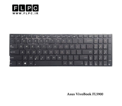 کیبورد لپ تاپ ایسوس Asus Laptop Keyboard VivoBook FL5900 مشکی-اینتر کوچک-بدون فریم