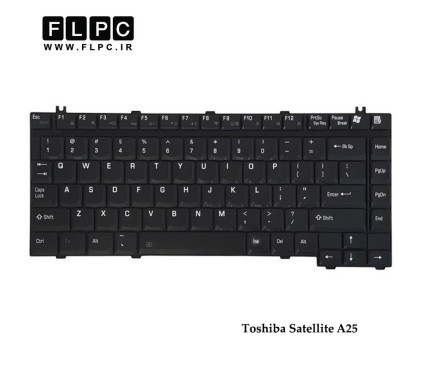 کیبورد لپ تاپ توشیبا Toshiba Laptop Keyboard Satellite A25 مشکی
