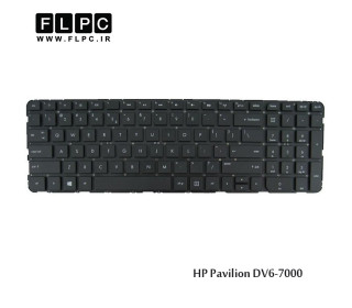 کیبورد لپ تاپ اچ پی HP Laptop Keyboard Pavilion DV6-7000 مشکی-بدون فریم