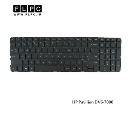 کیبورد لپ تاپ اچ پی HP Laptop Keyboard Pavilion DV6-7000 مشکی-بدون فریم