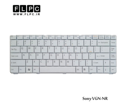 کیبورد لپ تاپ سونی Sony Laptop Keyboard VGN-NR سفید-فلت کج